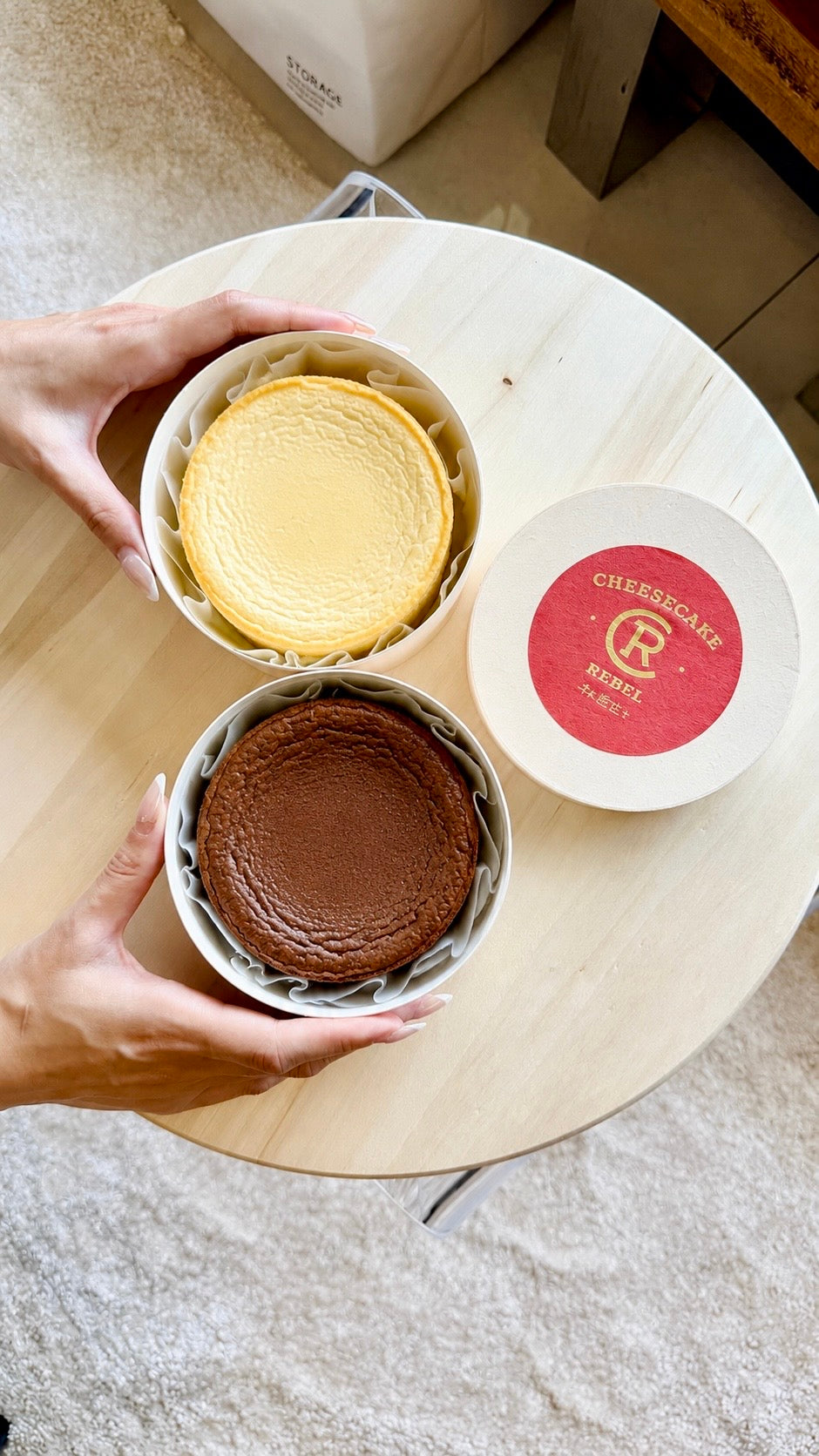 Mini 4” 原酪乳香 Original Cheese + 黑巧克力 Black Chocolate - 雙拼